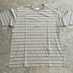 Vintage 2000s CRB Khakis Striped Pocketless T-Shirt L